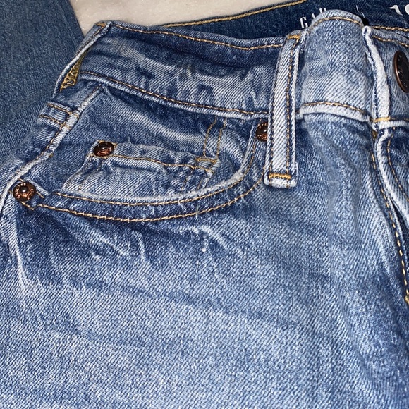 GAP Teen kids Skinny Relaxed Taper Jeans  10 Medium Wash Blue Denim NWT - Picture 6 of 6